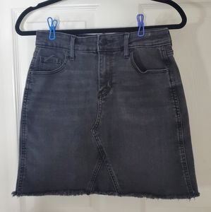 Black Demin Mini Skirt